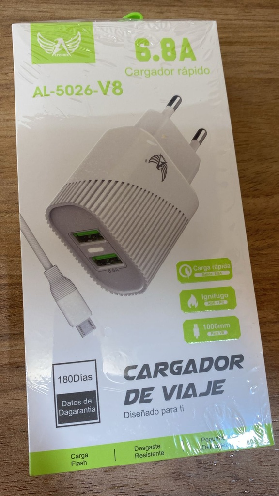 Carregador 2 USB AL-5026-V8