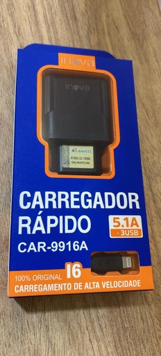 Carregador Rápido IP CAR-9916A