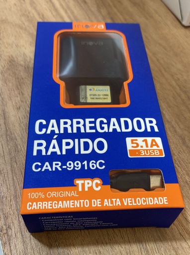 Carregador Rápido TPC CAR-9916C