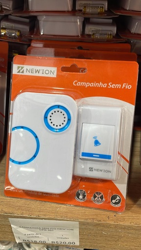 CAMPAINHA SEM FIO NEW´ION CPN-301